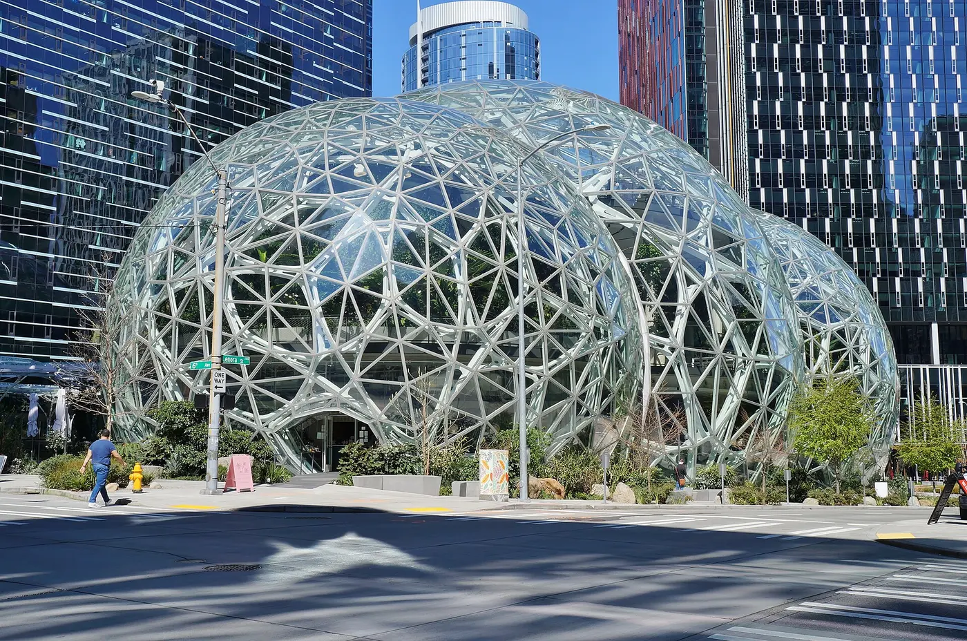 Khối cầu kính Amazon Spheres ở trụ sở Amazon tại Seattle