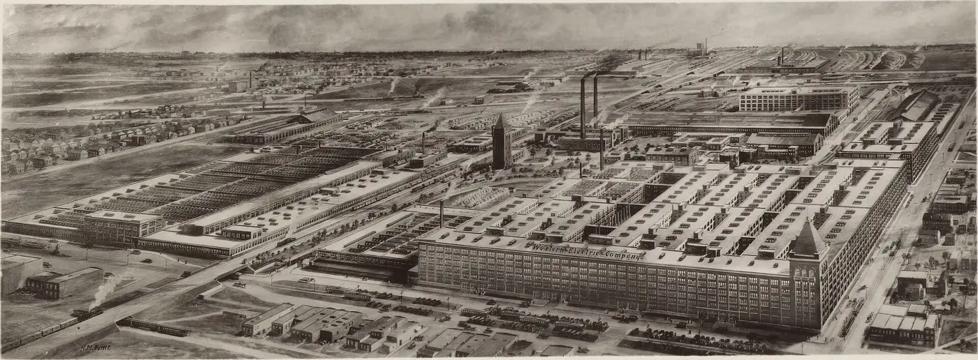 Toàn cảnh nhà máy Hawthorne Works của Western Electric năm 1925